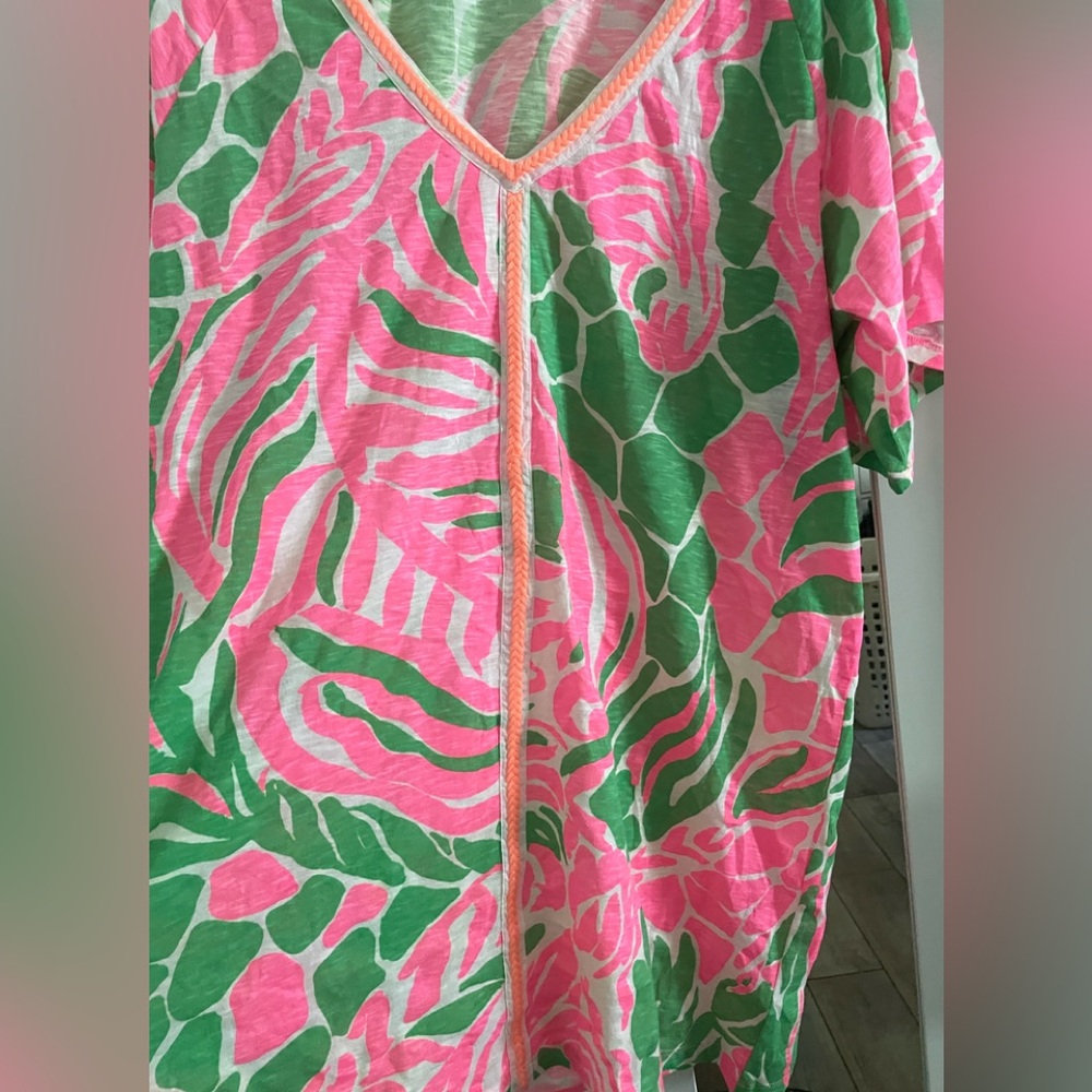 Lilly Puliter Bonita tunic coverup dress Sz. L - Picture 2 of 11
